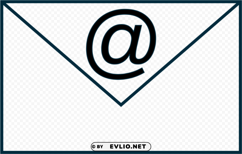 email Isolated Artwork on Transparent Background PNG