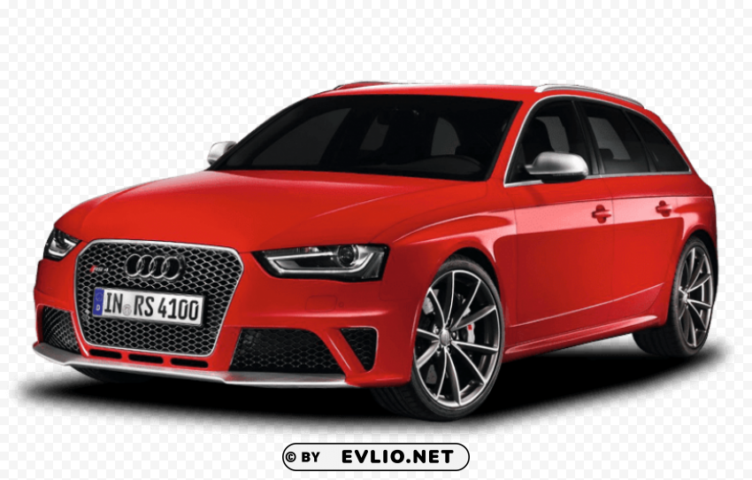 red audi rs4 Transparent PNG download