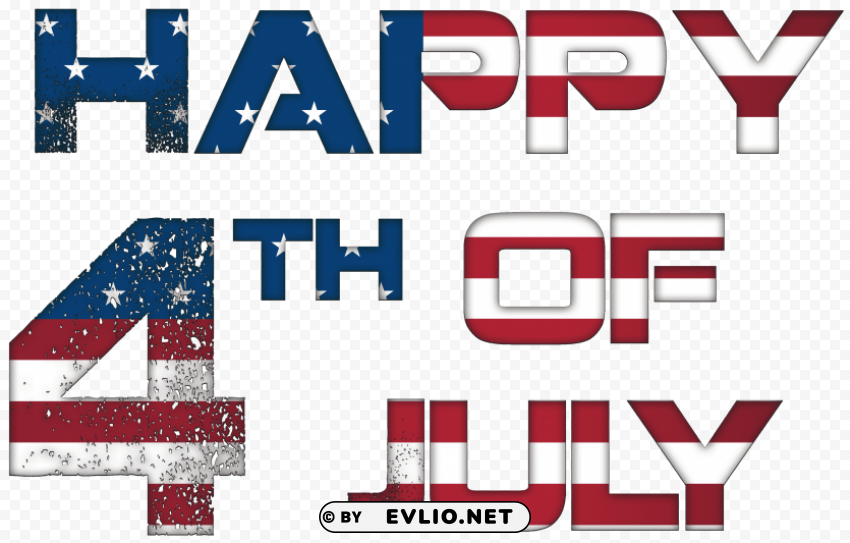 Happy 4th July Usa Image Transparent PNG Isolated Element