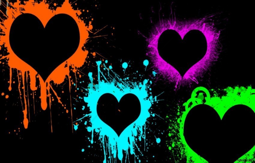 neon color splash paint PNG high resolution free