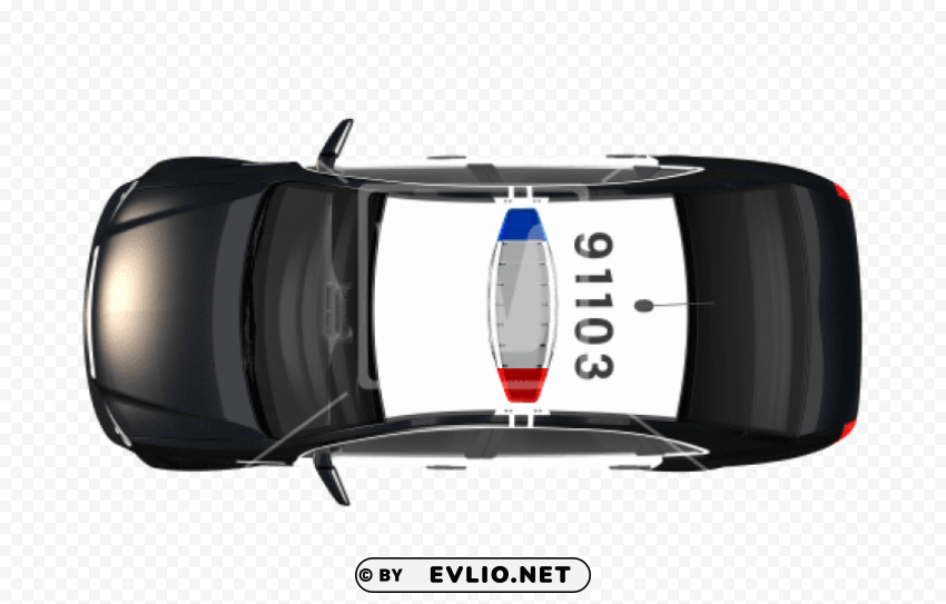 police car top view s Free PNG