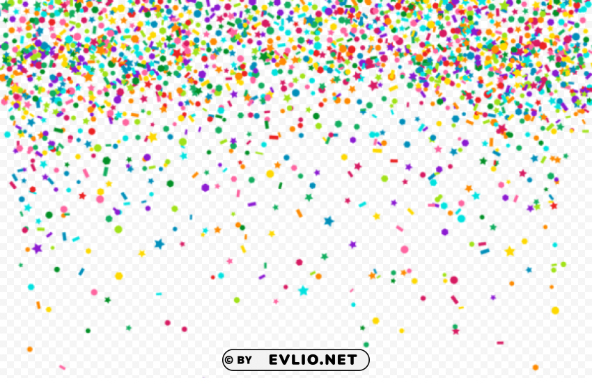 confetti transparent PNG with Isolated Object and Transparency