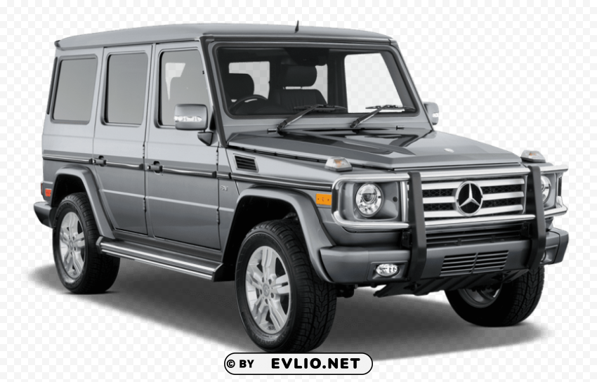 grey mercedes benz g class car Isolated Item on HighQuality PNG