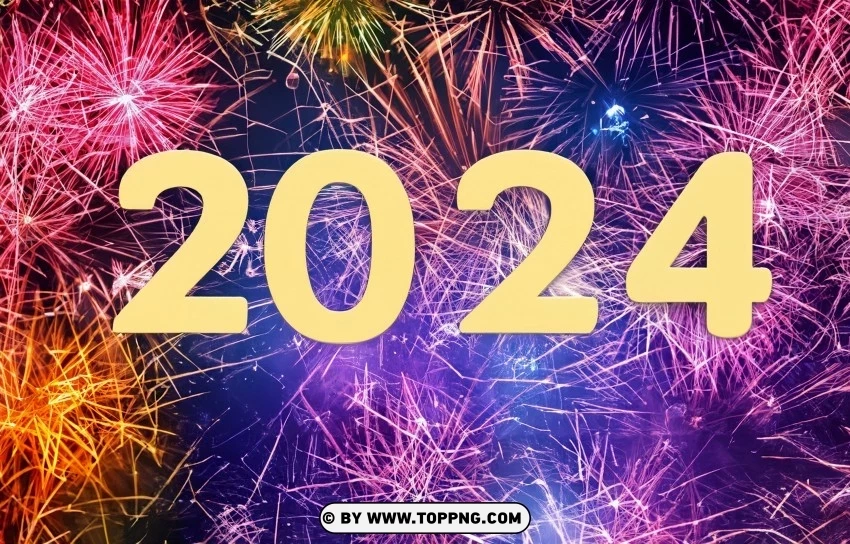 Happy New Year’s 2024 High-Quality Background Image - Image ID 36ebb1a4