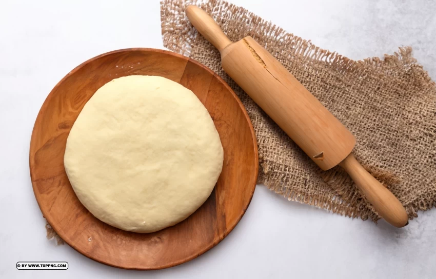 Wooden Plate with Dough for Cakes HD Background PNG graphics with transparency - Image ID 994852b2