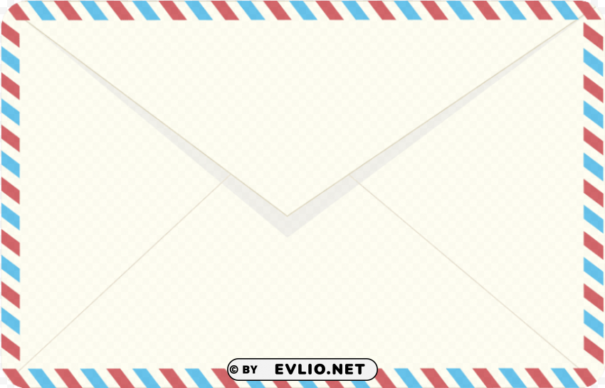 air mail envelope Isolated Illustration with Clear Background PNG PNG transparent with Clear Background ID afe608ab