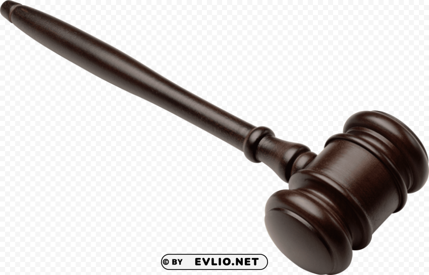 Transparent Background PNG of gavel Isolated Character with Clear Background PNG - Image ID 22eac410