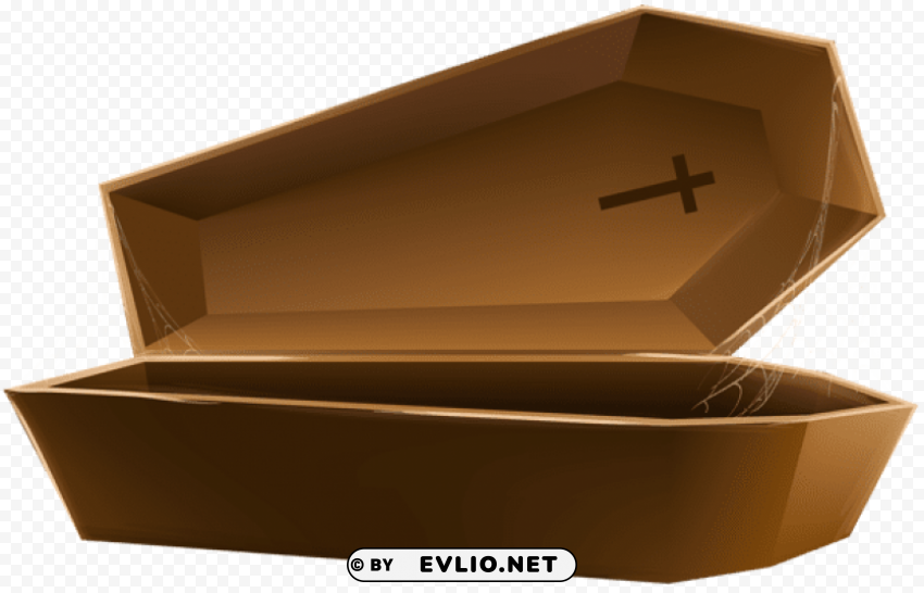open coffin brown transparent PNG files with alpha channel