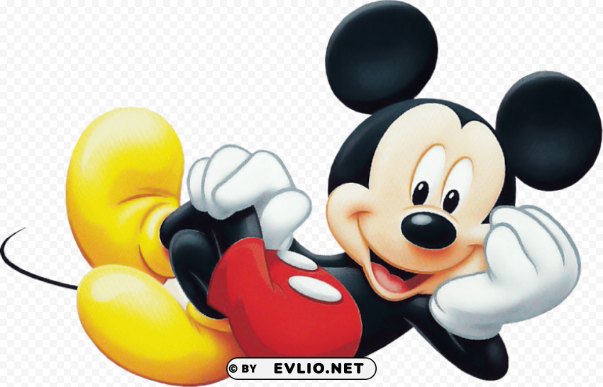 smiling mickey PNG Isolated Subject on Transparent Background