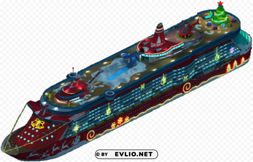 christmas cruise ship - wiki Transparent picture PNG
