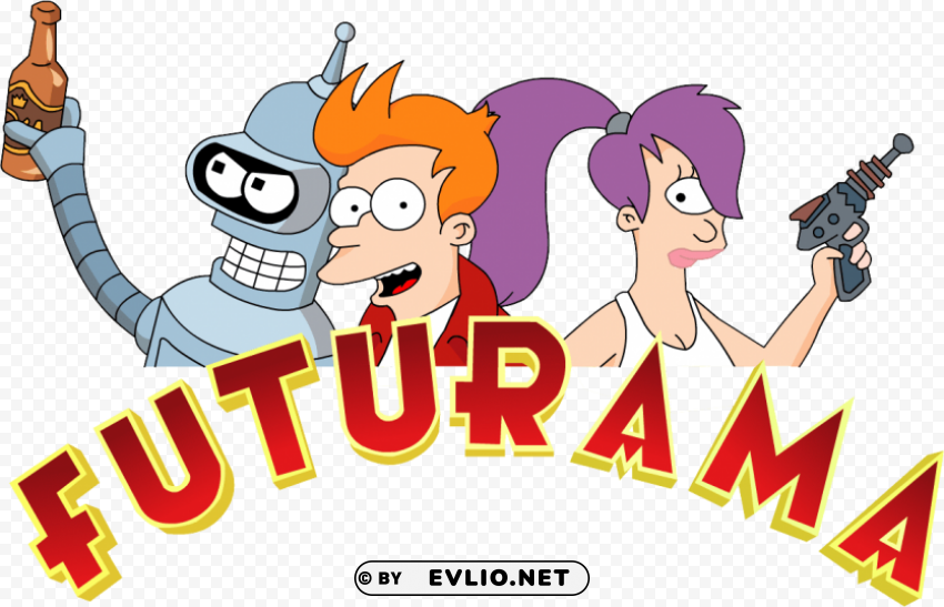 futurama PNG Graphic Isolated on Transparent Background