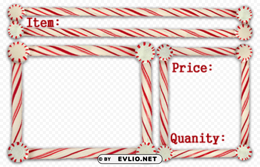 candycane-frame-w PNG photo with transparency