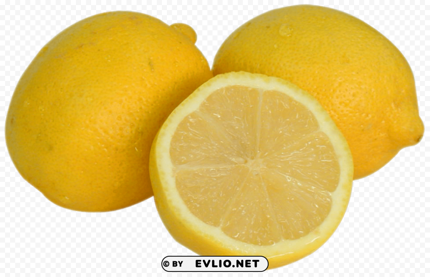 fresh lemon PNG artwork with transparency