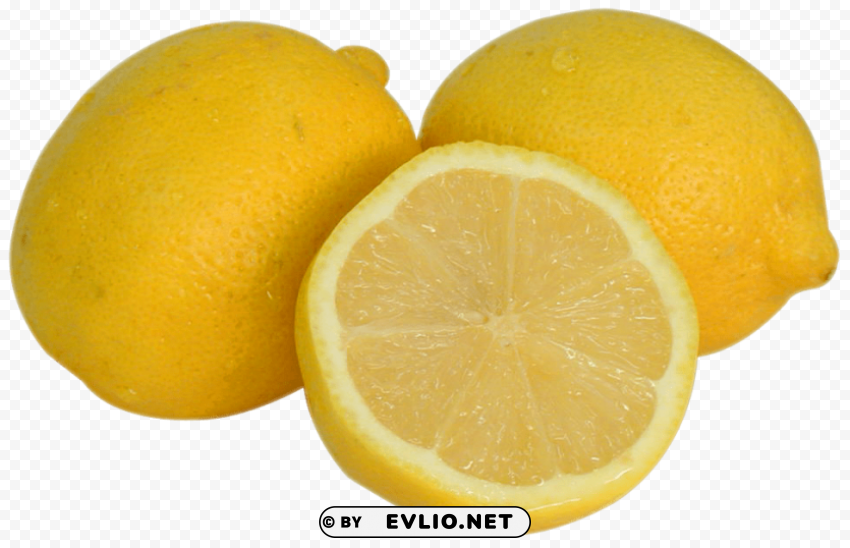 Fresh Lemon PNG Artwork With Transparency