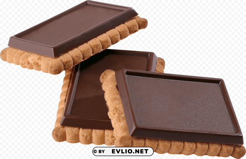 leipniz chocolate cookies Transparent Background PNG Object Isolation