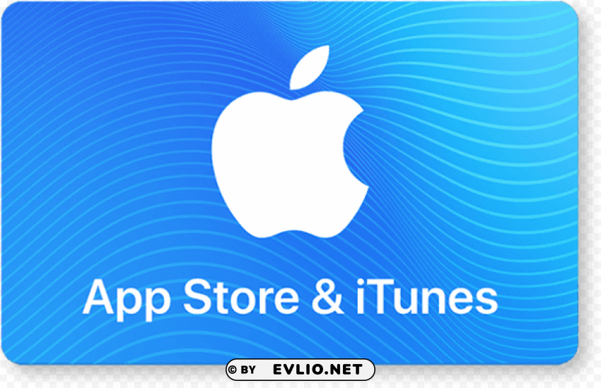 apple app store & itunes gift card email delivery PNG Image Isolated on Transparent Backdrop