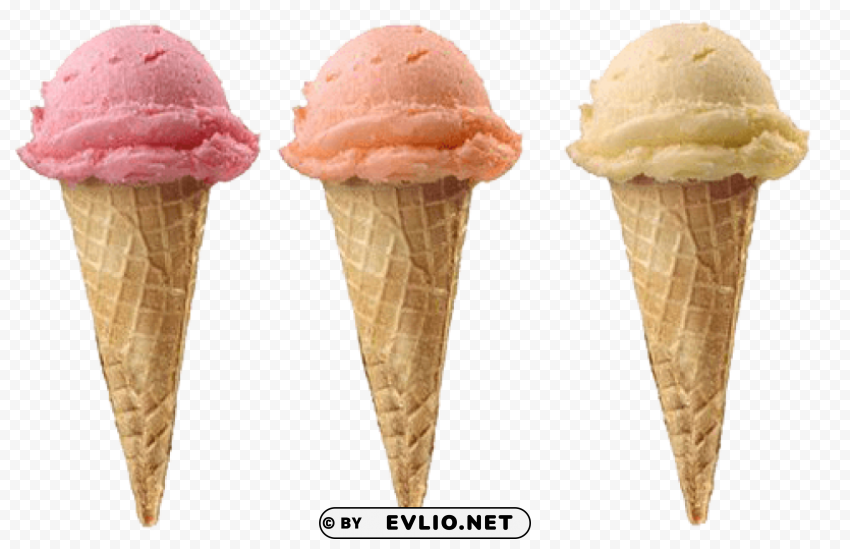 ice cream cone Clean Background Isolated PNG Illustration