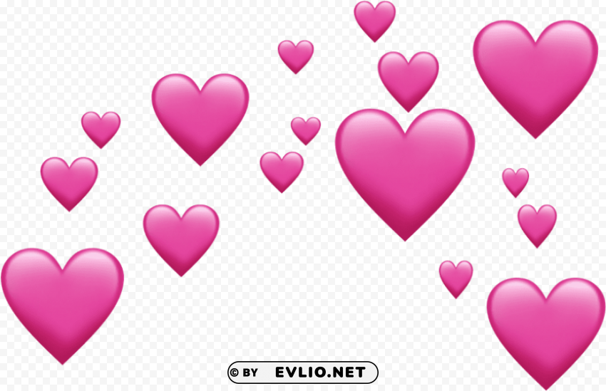 pink emoji hearts PNG with transparent backdrop PNG transparent with Clear Background ID cd4797c2