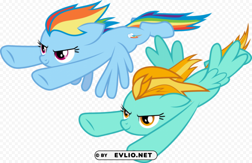 mlp rainbow dash x lightning dust Clear PNG images free download