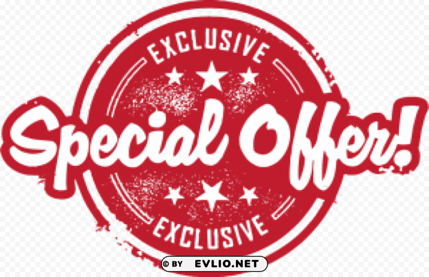 special offer PNG Graphic Isolated on Clear Backdrop