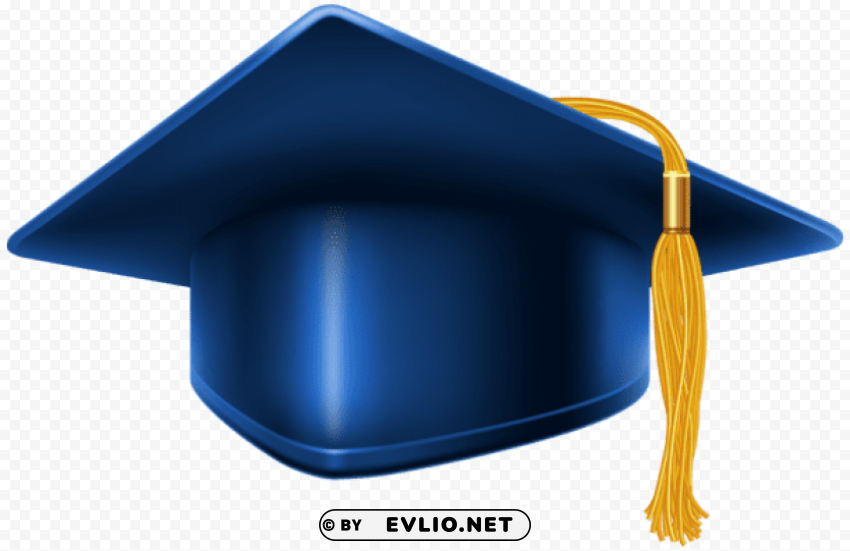 blue graduation cap PNG images with high transparency