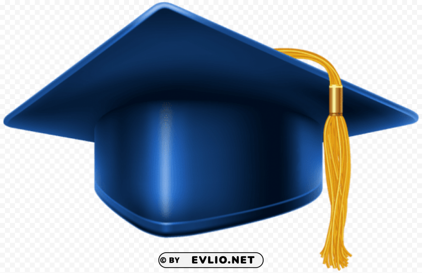 Blue Graduation Cap PNG Images With High Transparency