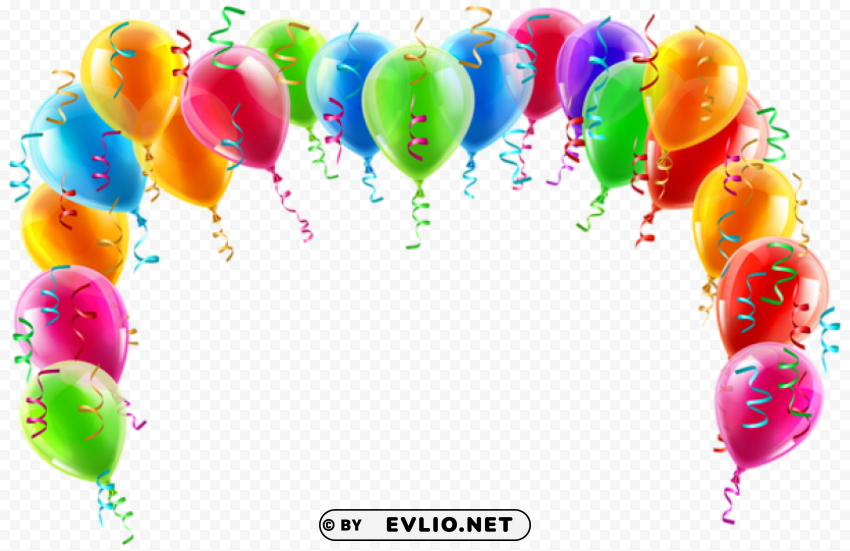 colorful balloon archpicture PNG Isolated Illustration with Clarity