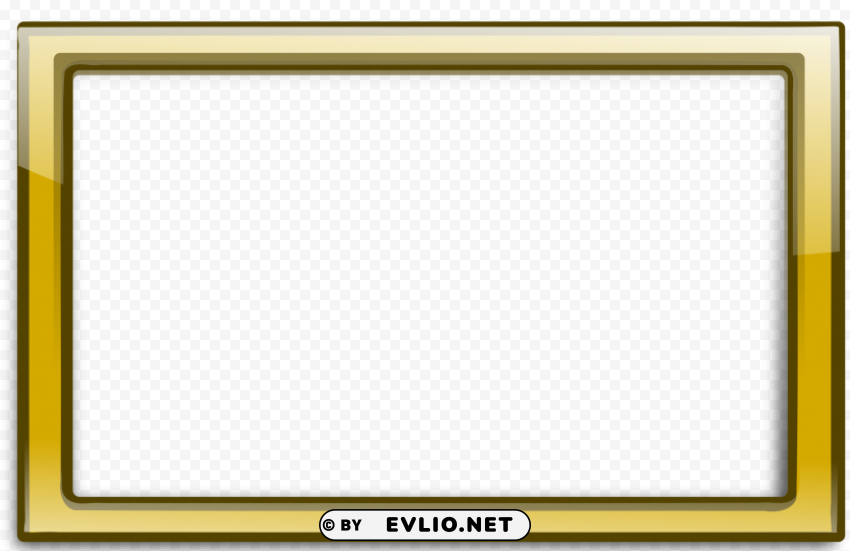 gold border frame PNG Graphic with Isolated Transparency