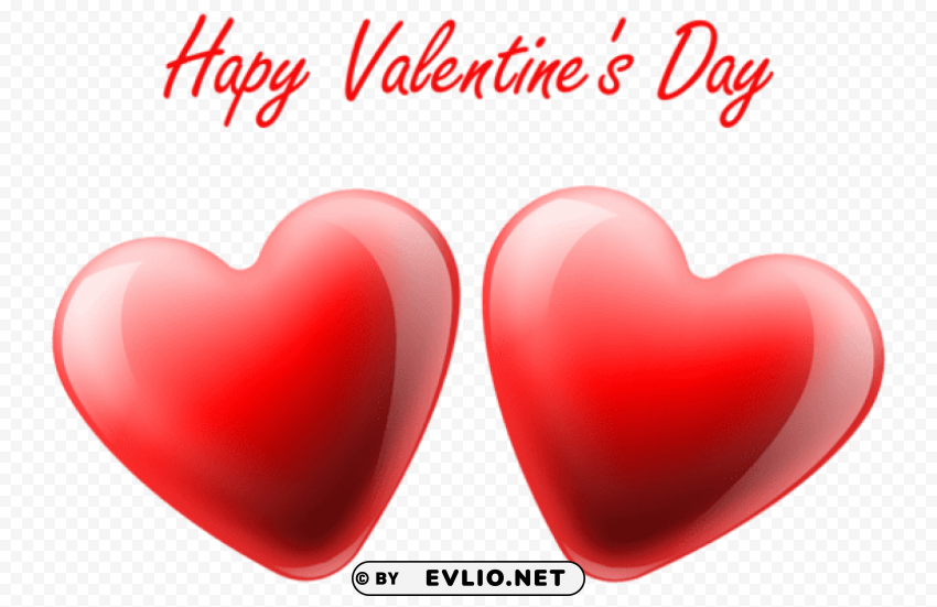 happy valentine's day hearts transparent PNG Isolated Illustration with Clarity