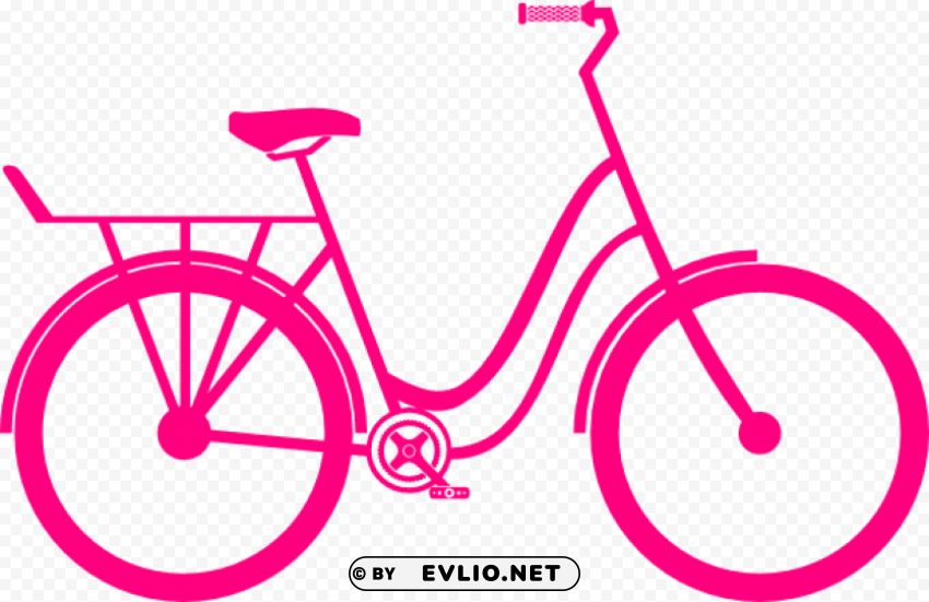 pink bike PNG transparent images for printing