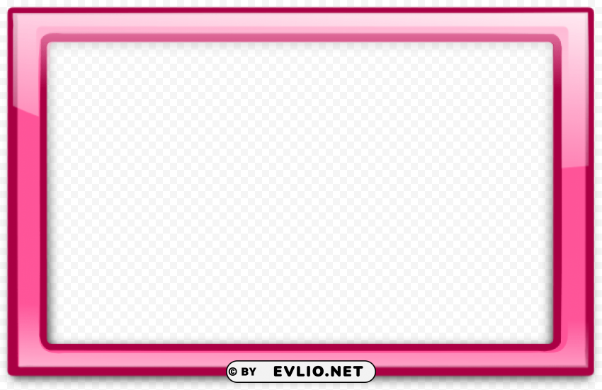 pink border frame 6 Transparent Background Isolated PNG Character