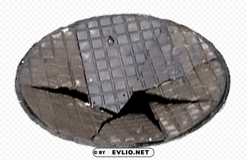 broken manhole cover PNG images with transparent canvas
