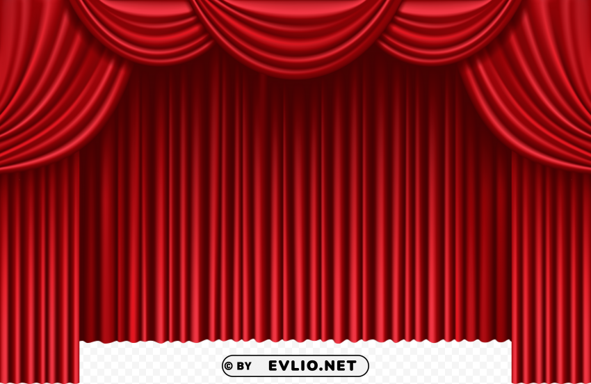 red theater curtains Isolated Artwork in HighResolution Transparent PNG