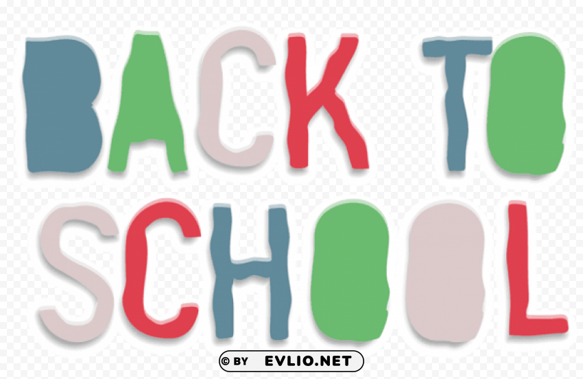 back to school modern style Transparent art PNG