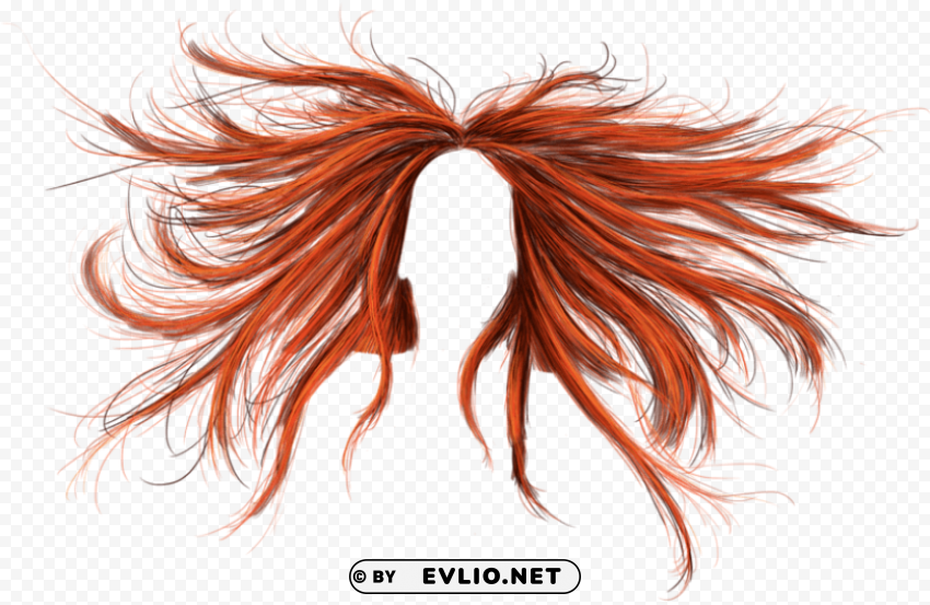 Transparent background PNG image of hair red Transparent PNG Isolated Object with Detail - Image ID 2ff82af7