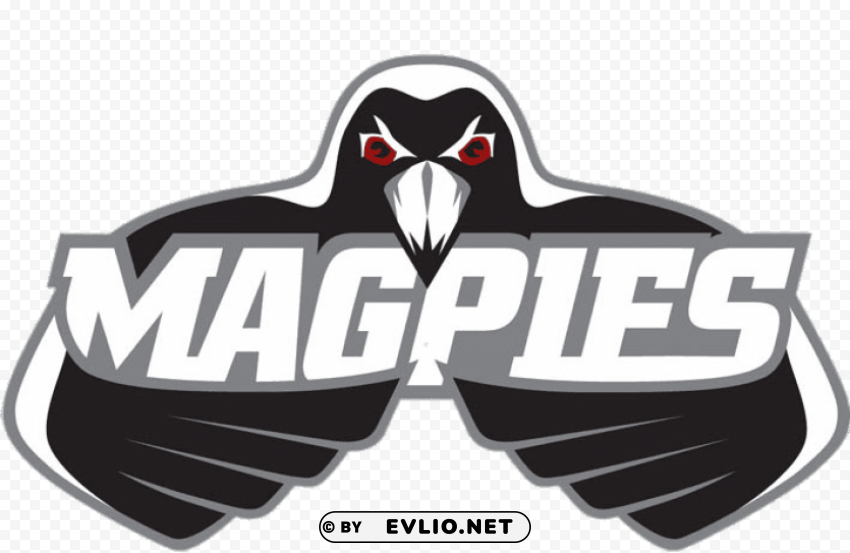 hawke's bay magpies rugby logo PNG with cutout background