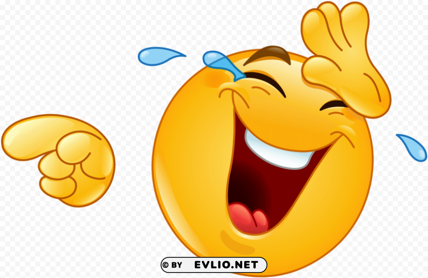 laughing pointing emoji PNG images for printing