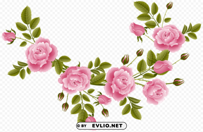 rose decoration transparent Free download PNG images with alpha transparency