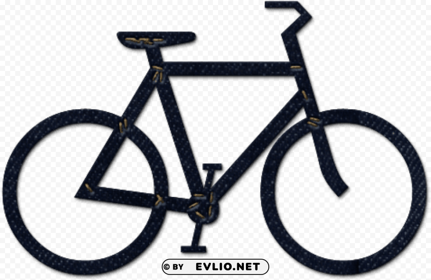 simple picture of a bike Transparent Cutout PNG Graphic Isolation