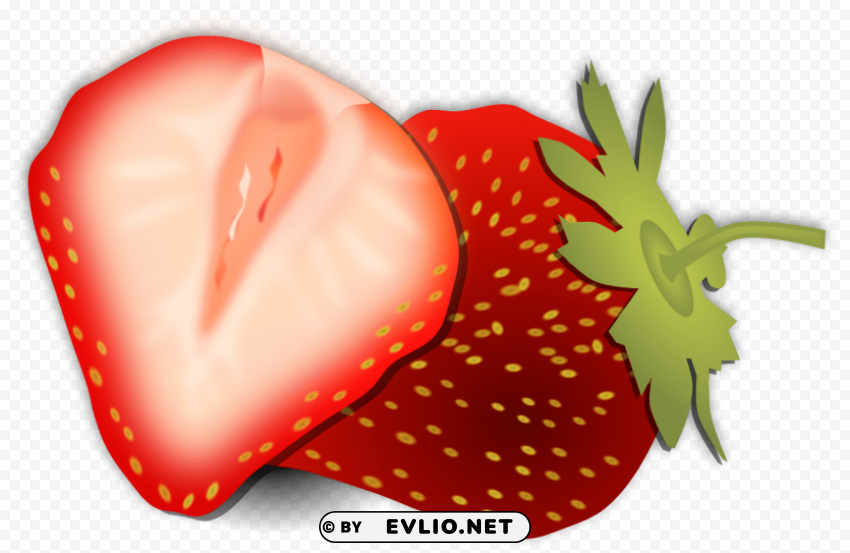 Strawberry ClearCut PNG Isolated Graphic