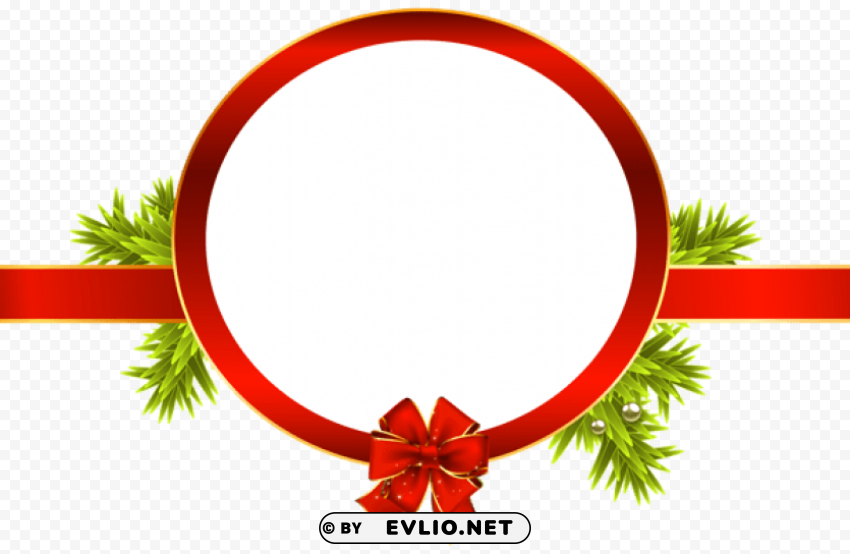 christmas label Isolated PNG Element with Clear Transparency