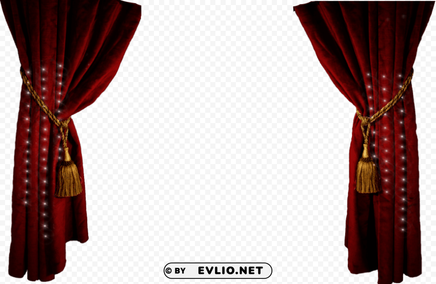 curtains PNG transparent elements package