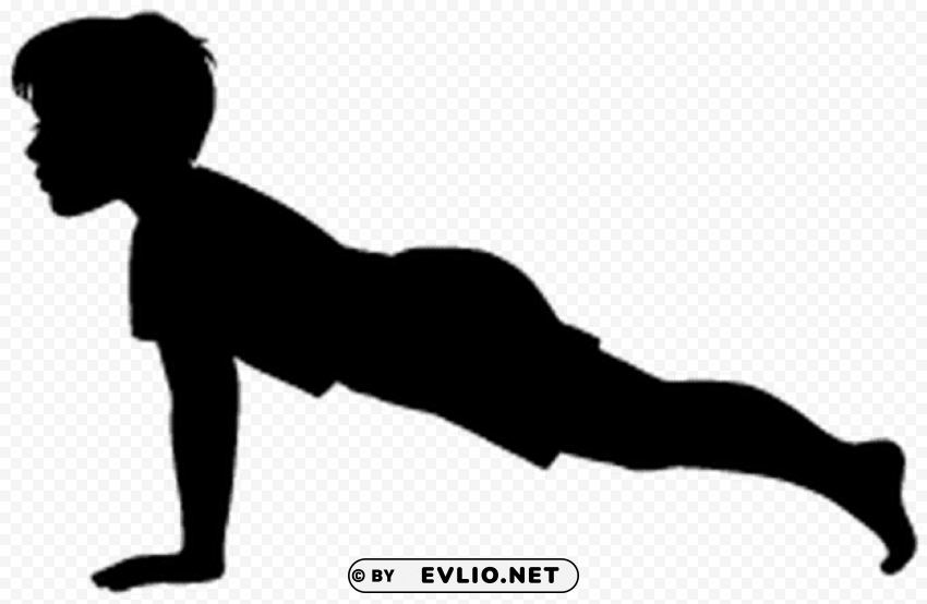kids fitness silhouette Isolated Graphic on HighQuality Transparent PNG
