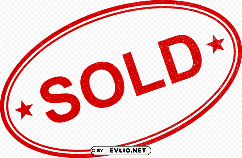 Sold Stamp Isolated Element In HighResolution Transparent PNG