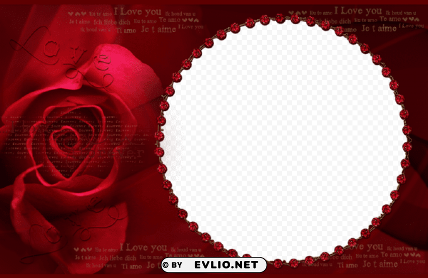  red rose frame PNG transparent photos extensive collection