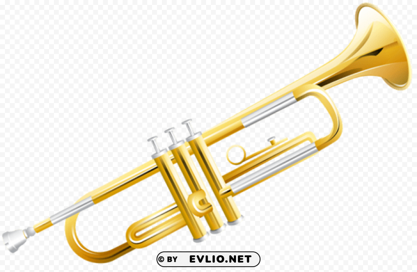 trumpet PNG clipart with transparency