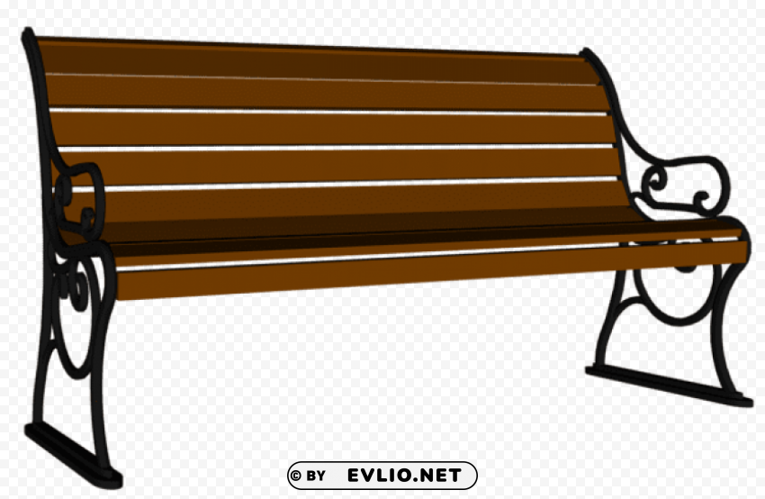 wooden bench HD transparent PNG