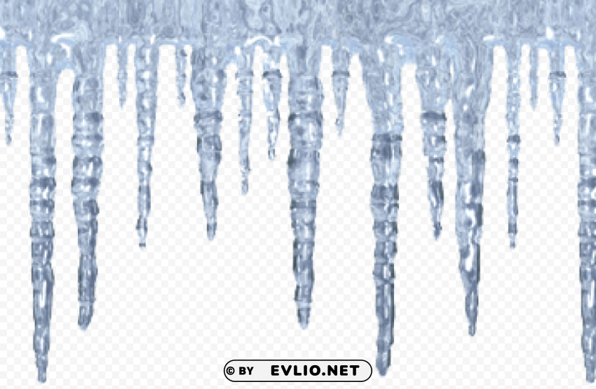 PNG image of icicles PNG Isolated Object on Clear Background with a clear background - Image ID 8757fff3