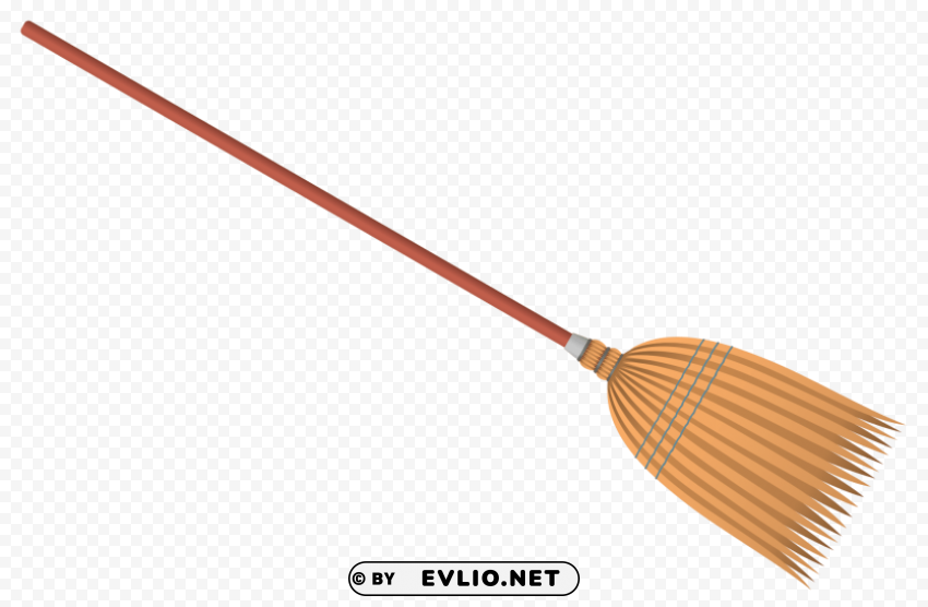 broom Transparent Background Isolation in PNG Image
