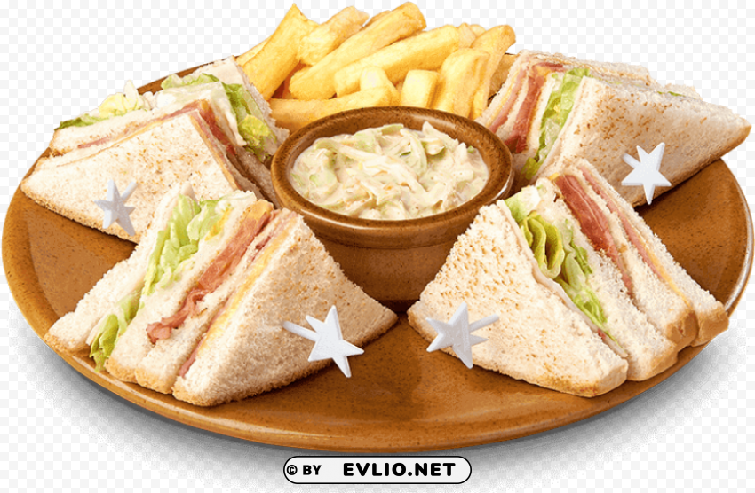 club sandwich con ensalada rusa PNG transparent photos vast collection